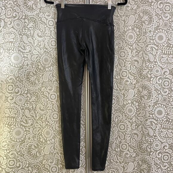 SPANX Faux Leather Leggings Medium - Picture 3 of 5